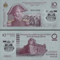 *10 Gourdes Haiti 2013, P279 UNC polymer pamätná - Kliknutím na obrázok zatvorte -